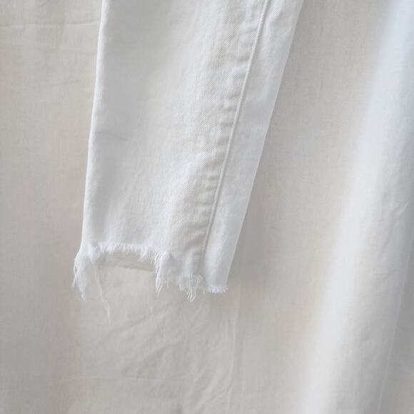 Levi's 501 High Rise Skinny Denim 31 X 27 Raw Hem Distressed Mom Jeans - Picture 3 of 11